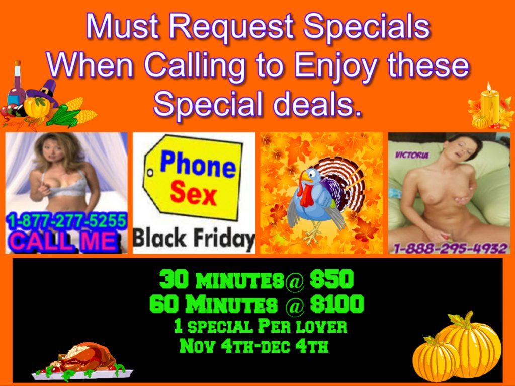 Black Friday Phone Sex Deals